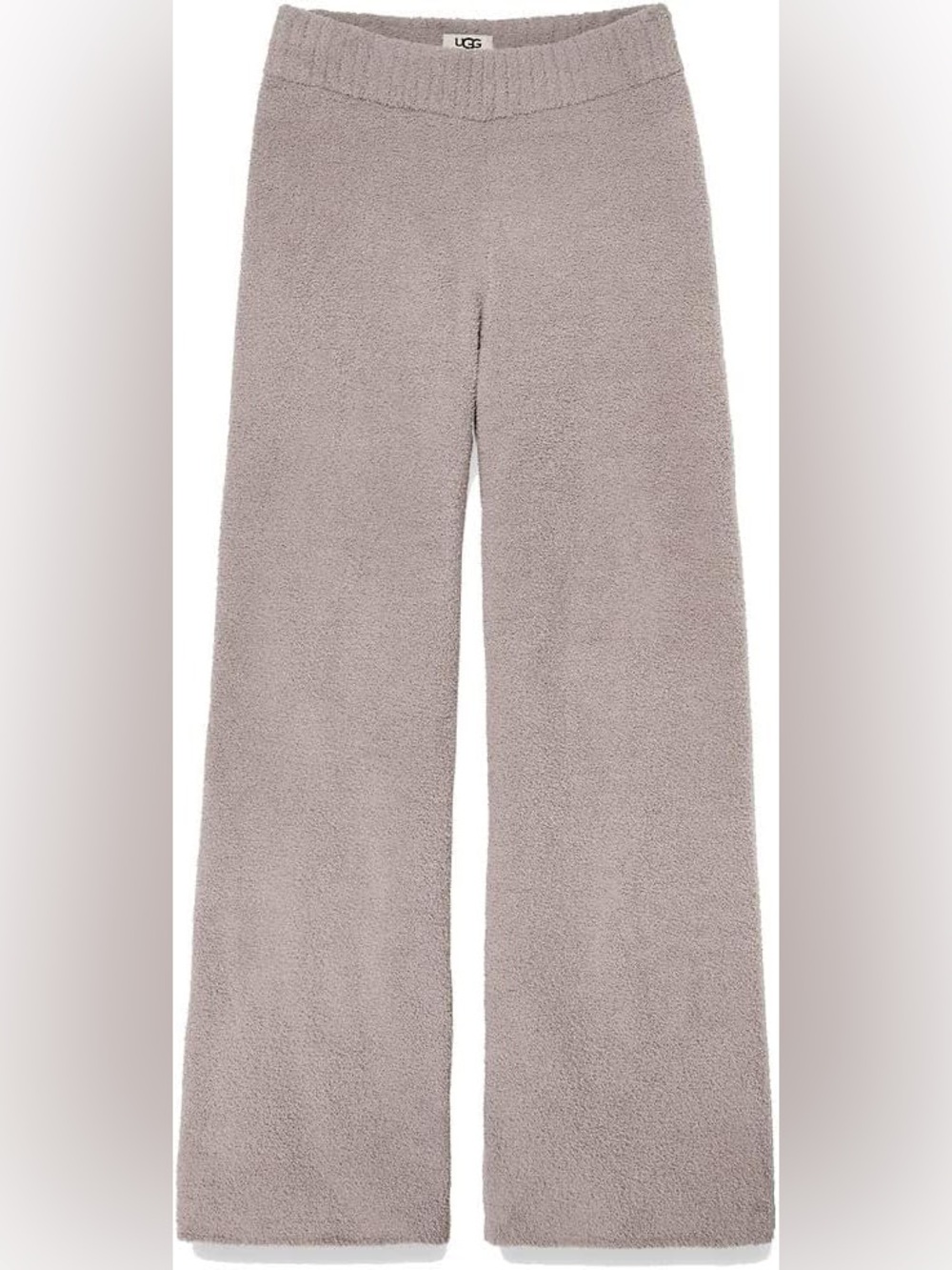 UGG Women’s Soft Plush Terri Wide-Leg Pants in Granite Size S